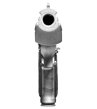 Illustration for article titled What Guns Look Like Point Blank